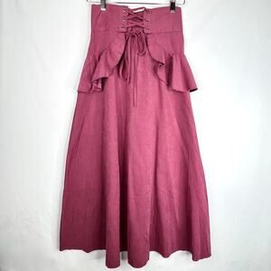 SHEIN Purple Corset Maxi Skirt Small